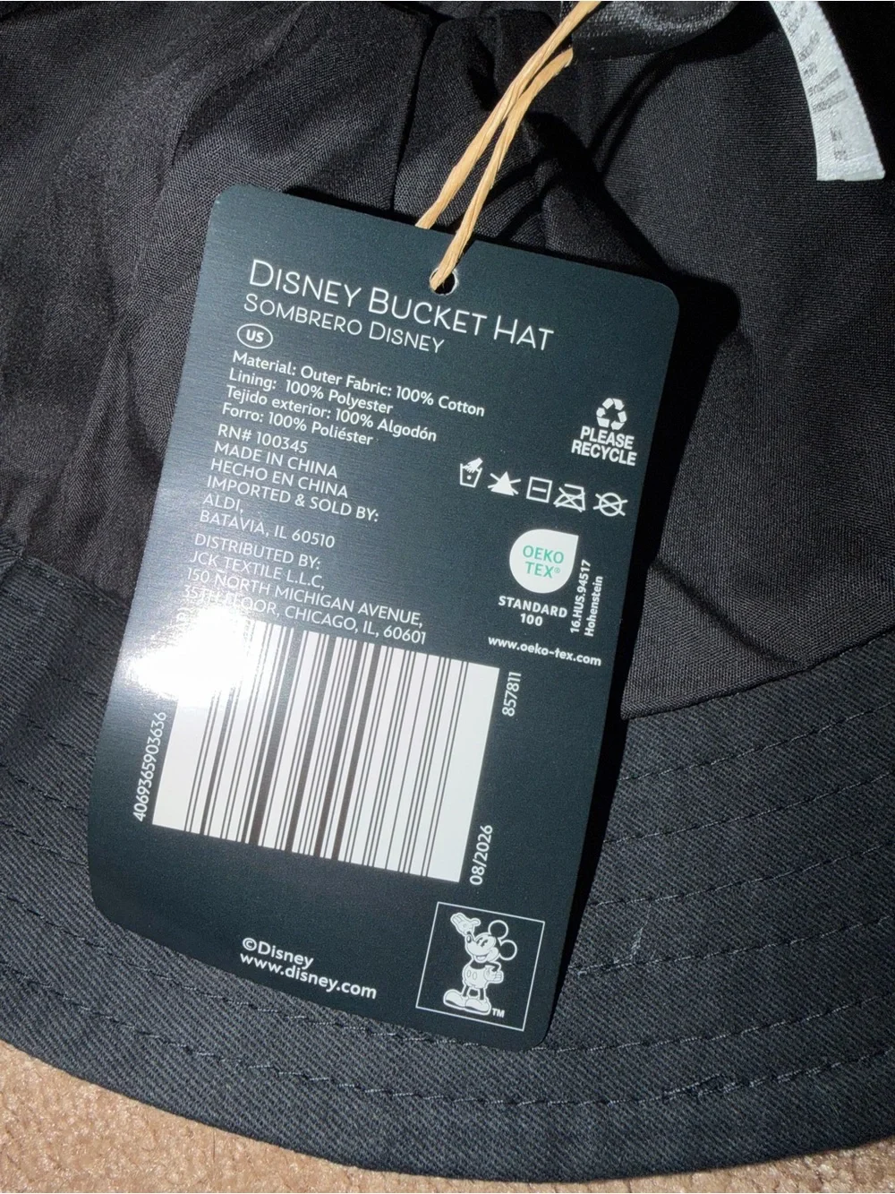 Disney Mickey ear bucket hat